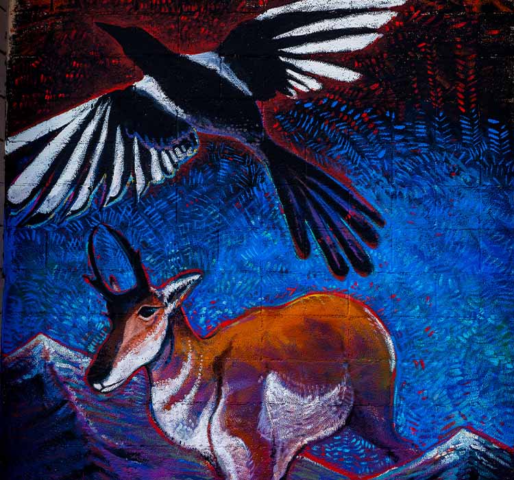 antelope mural
