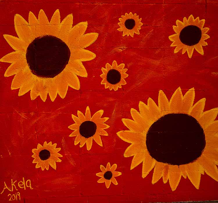 sunflower mural