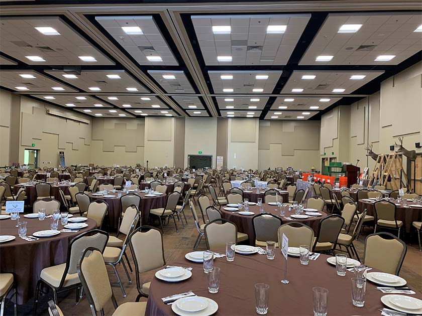 conference center catering setup